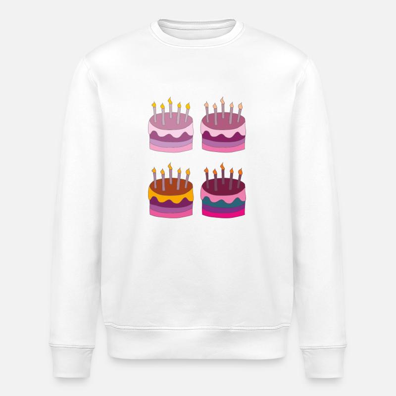 torte 4fach - Stanley/Stella Unisex Bio-Sweatshirt ROLLER - Weiß