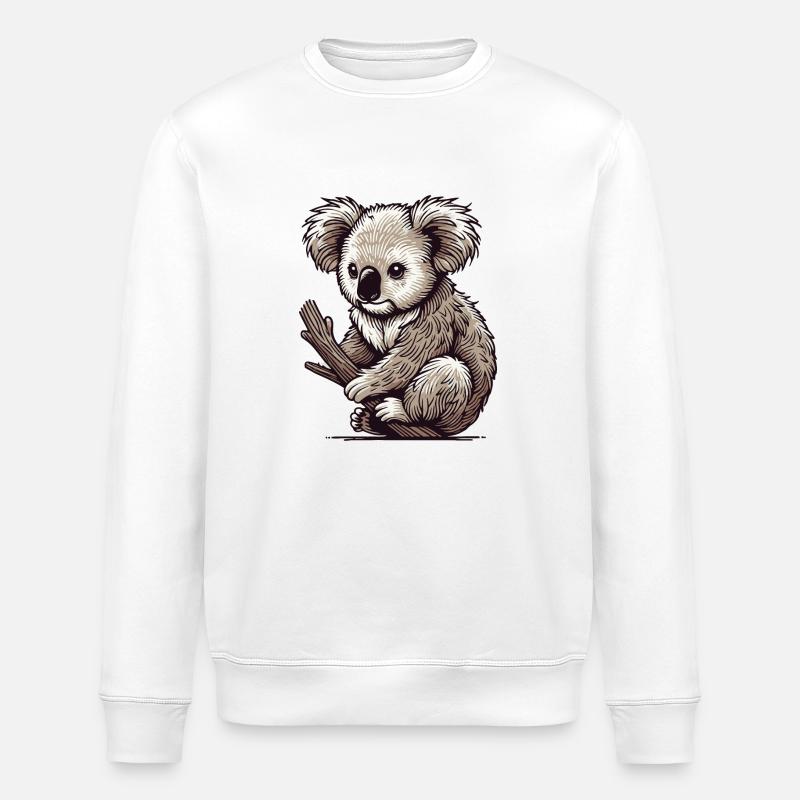 Koala - Stanley/Stella Unisex Bio-Sweatshirt ROLLER - Weiß