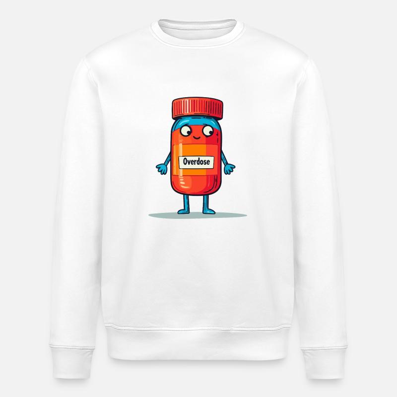 Copain de surdose - Sweat bio ROLLER Stanley/Stella Unisexe - blanc