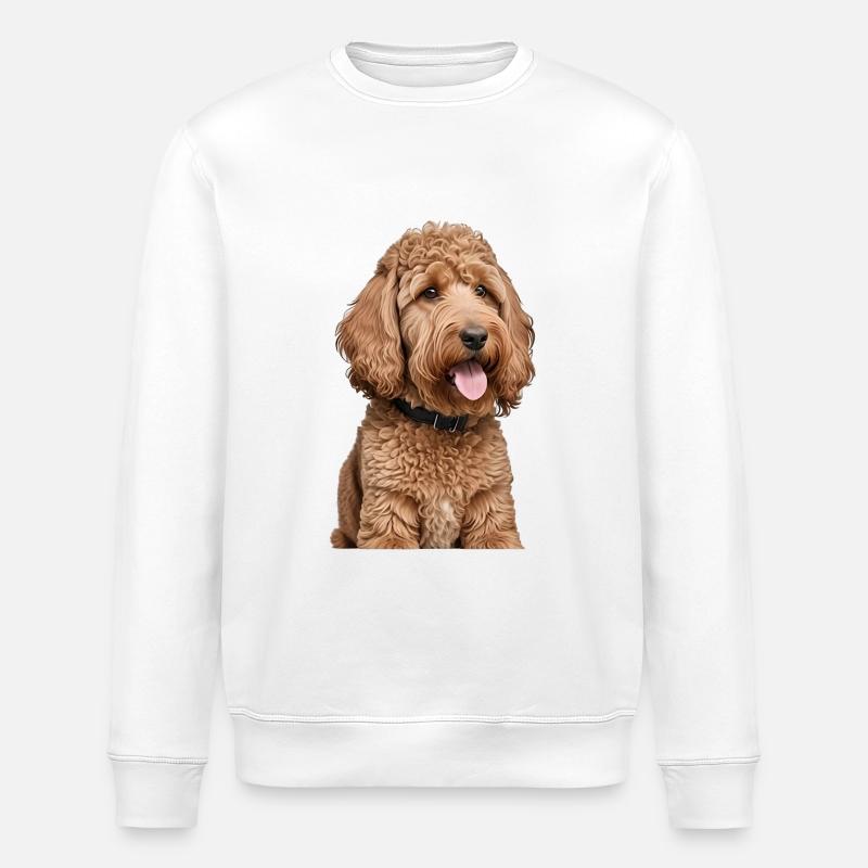 Caniche - Sweat bio ROLLER Stanley/Stella Unisexe - blanc