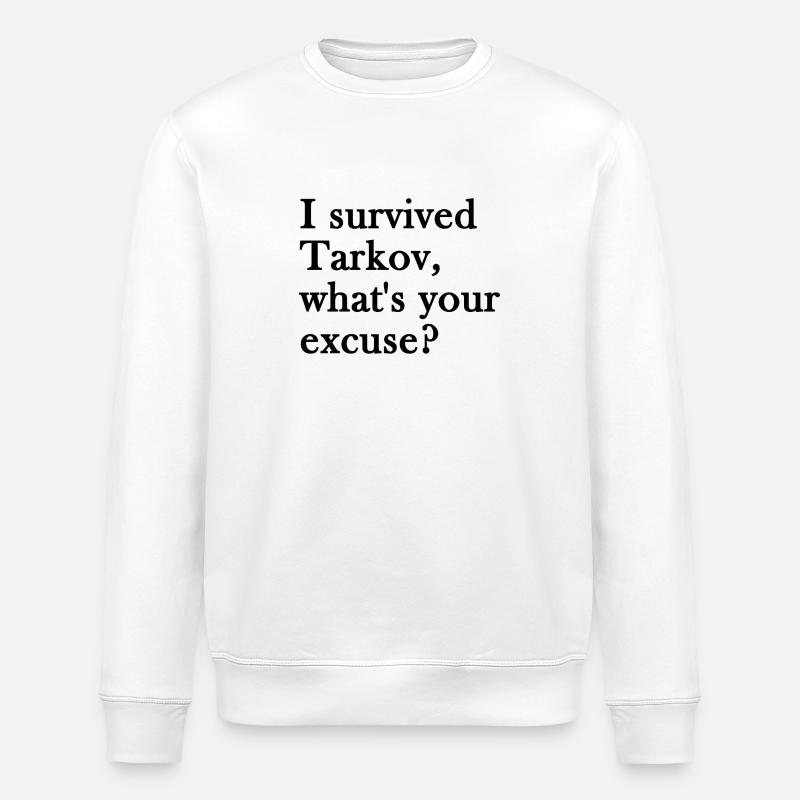Escape from Tarkov - I survived - Stanley/Stella Unisex Bio-Sweatshirt ROLLER - Weiß