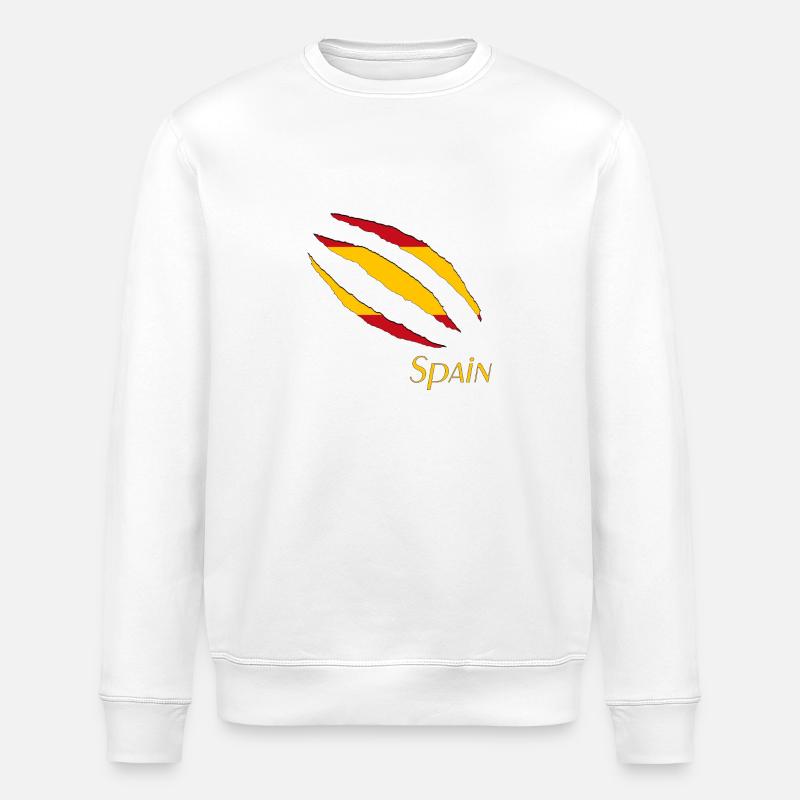 Spain Spanien Espana - Stanley/Stella Unisex Bio-Sweatshirt ROLLER - Weiß