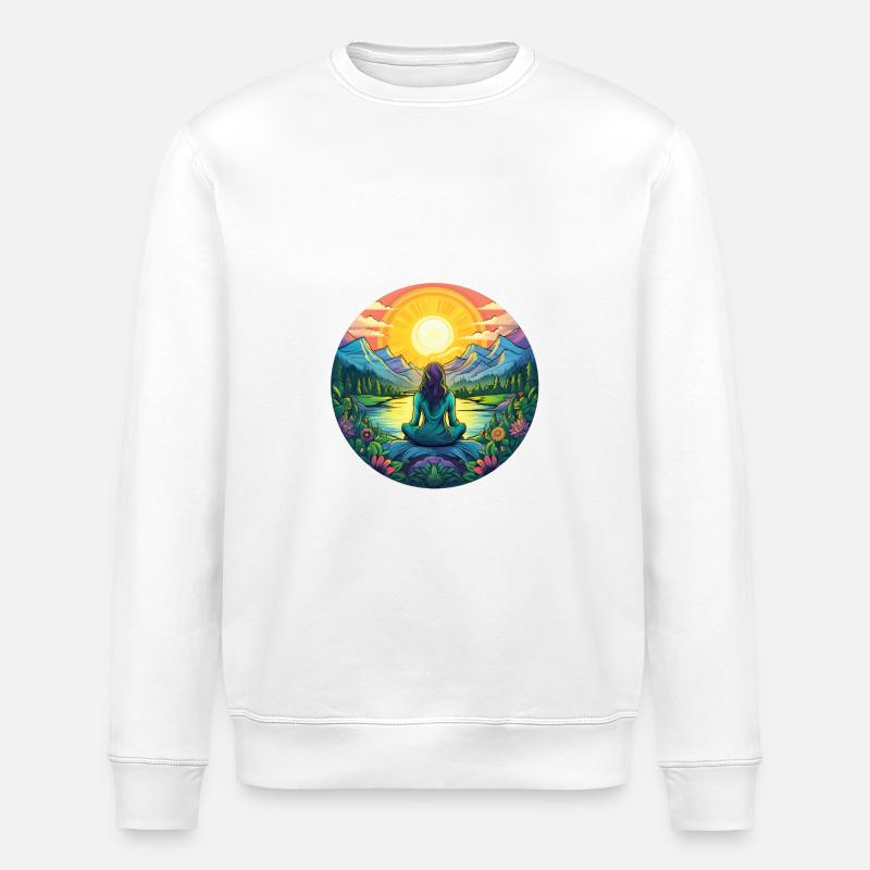 Meditation - Stanley/Stella Unisex Bio-Sweatshirt ROLLER - Weiß