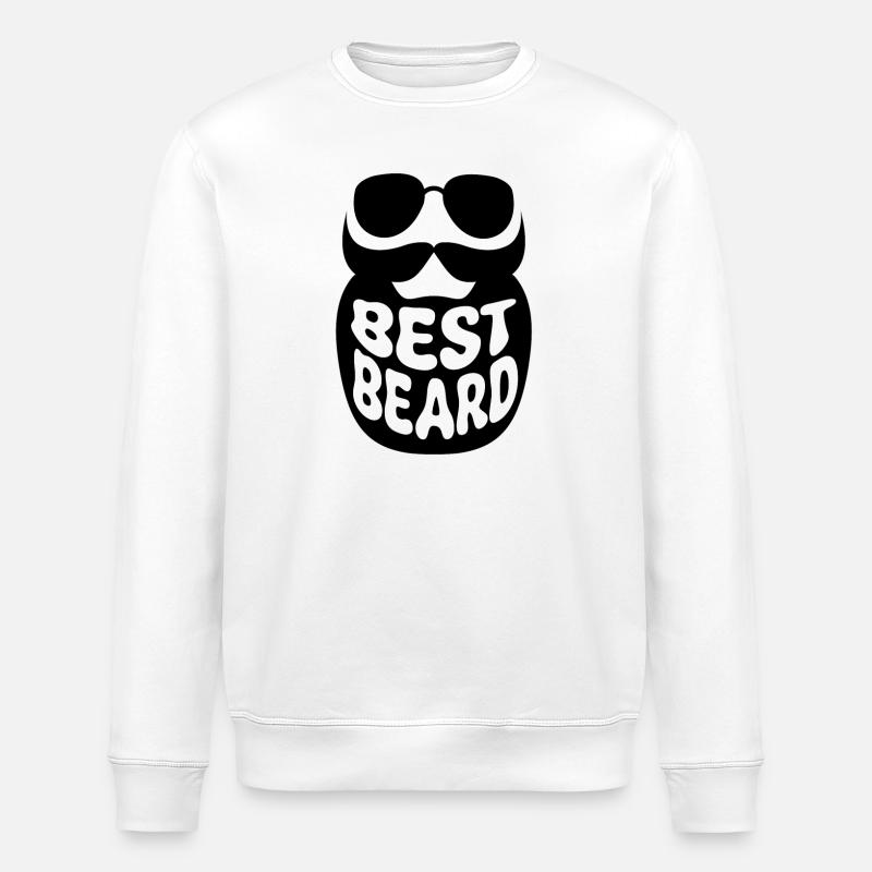 Bester Bart - Stanley/Stella Unisex Bio-Sweatshirt ROLLER - Weiß