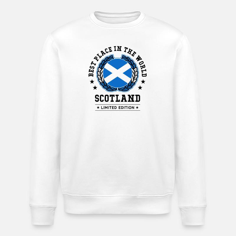 Scotland - Stanley/Stella Unisex Bio-Sweatshirt ROLLER - Weiß