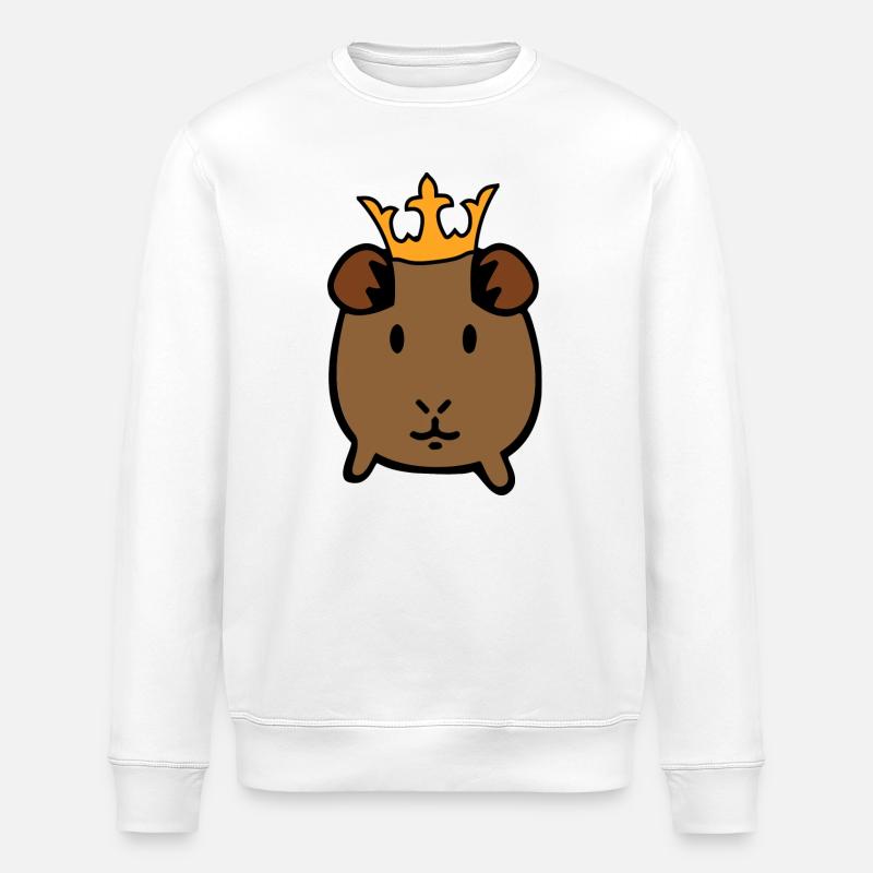 guinea pig - Stanley/Stella ROLLER Unisex Organic Sweatshirt - white