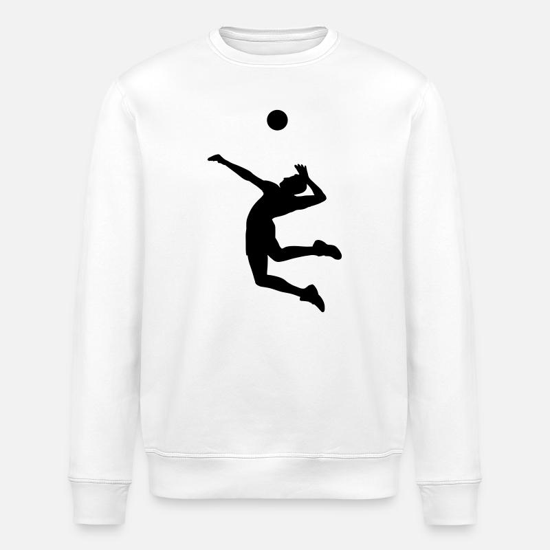 volleyball - Sweat bio ROLLER Stanley/Stella Unisexe - blanc
