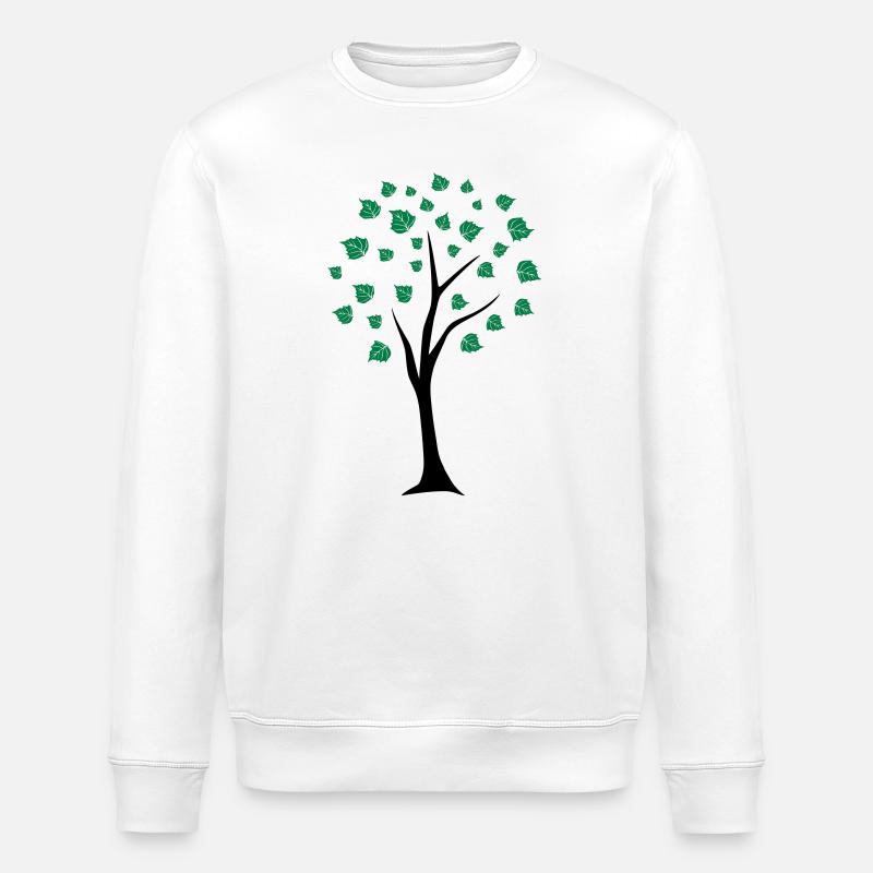 arbre - Sweat bio ROLLER Stanley/Stella Unisexe - blanc