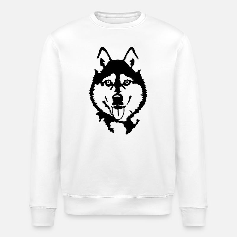 Husky - Stanley/Stella Unisex Bio-Sweatshirt ROLLER - Weiß