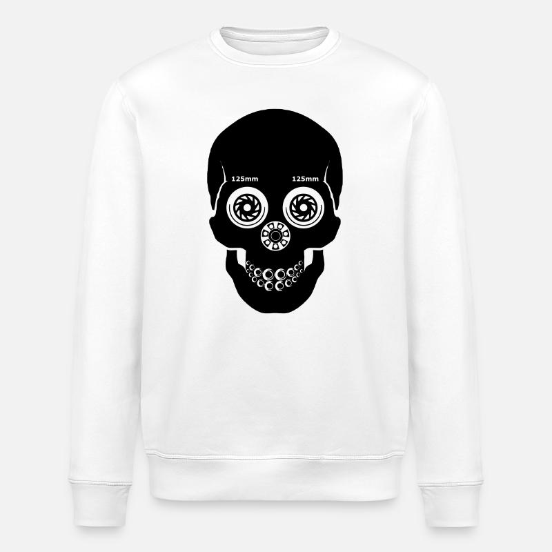 Skull Speedskating - Stanley/Stella Unisex Bio-Sweatshirt ROLLER - Weiß