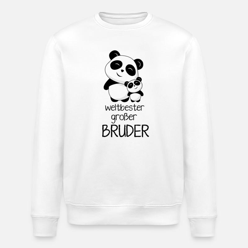 Weltbester grosser Bruder - Stanley/Stella Unisex Bio-Sweatshirt ROLLER - Weiß