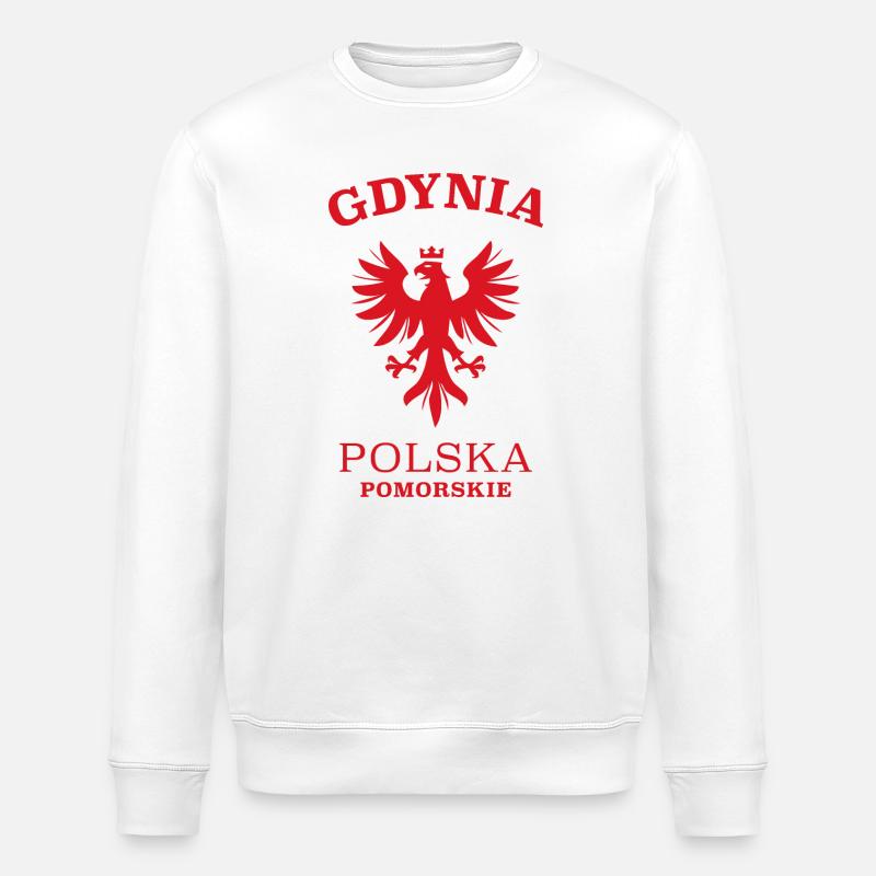 GDYNIA Pologne Pologne - Sweat bio ROLLER Stanley/Stella Unisexe - blanc