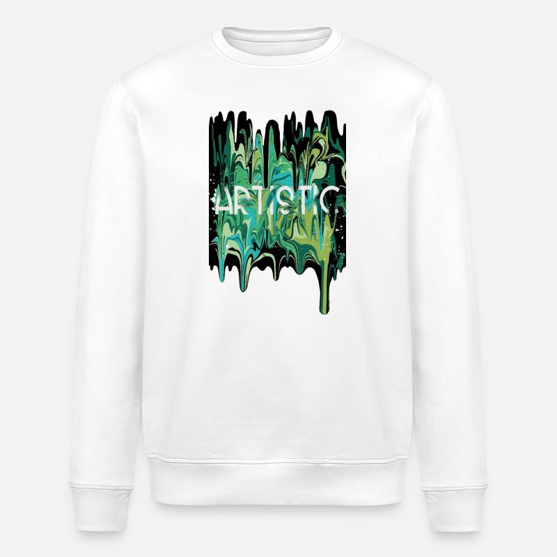Kunstkunst coulure - Stanley/Stella Unisex Bio-Sweatshirt ROLLER - Weiß