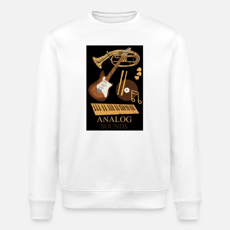 Instruments de musique analogiques - Sweat bio ROLLER Stanley/Stella Unisexe - blanc