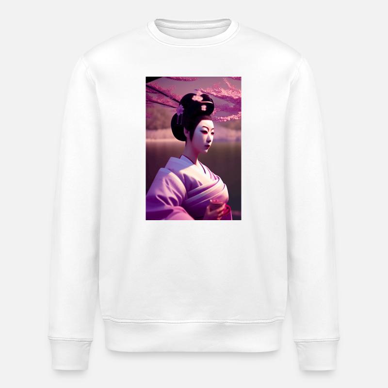 Geisha 1 - Sweat bio ROLLER Stanley/Stella Unisexe - blanc