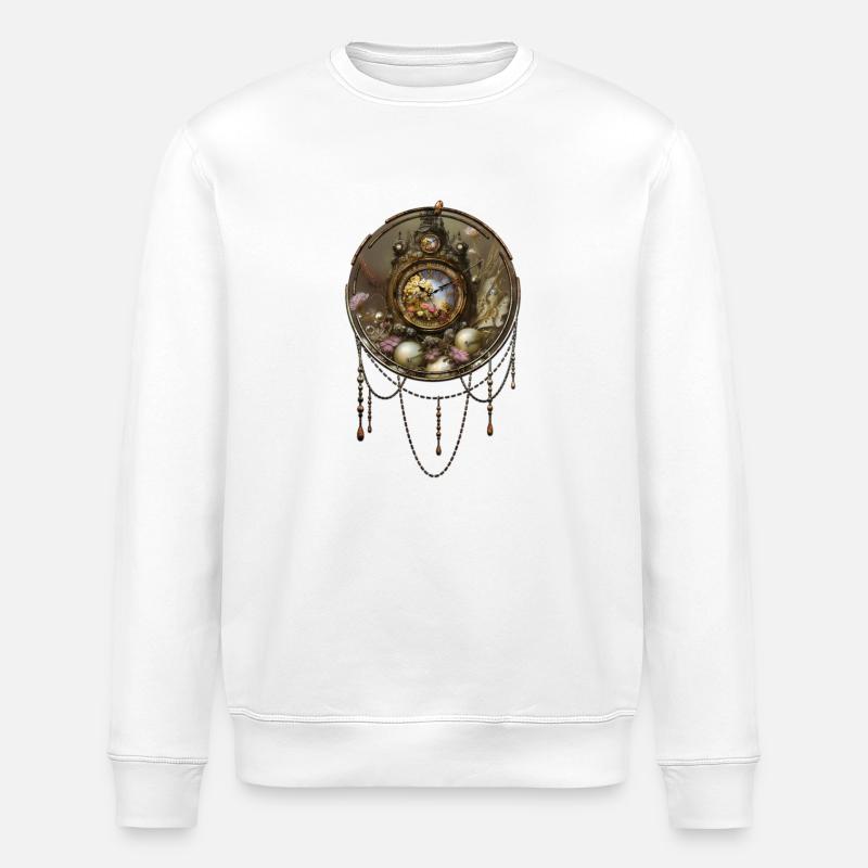 L’esthétique Steampunk - Sweat bio ROLLER Stanley/Stella Unisexe - blanc