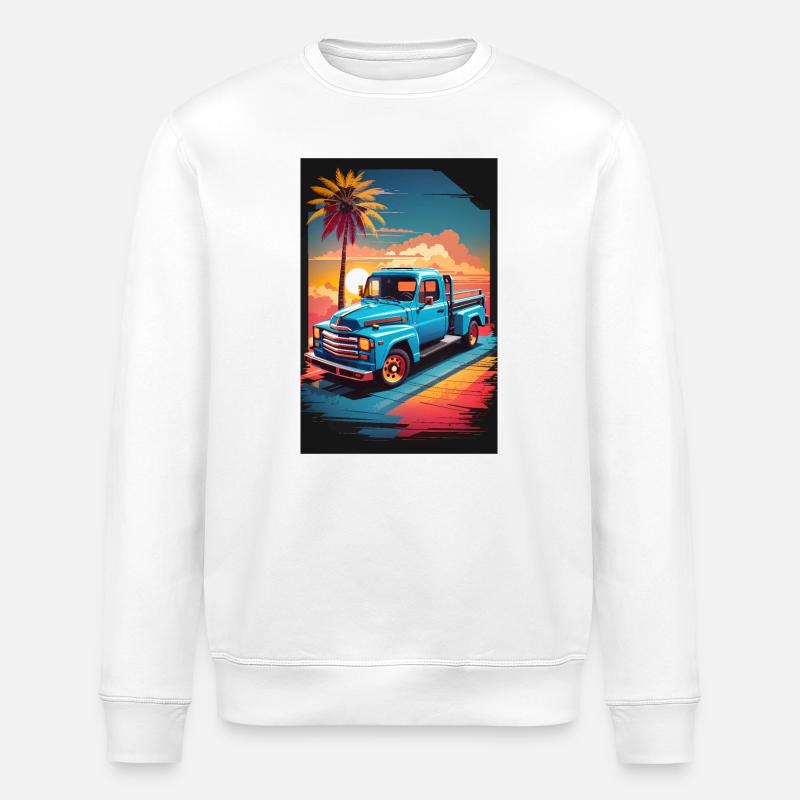 Pick-up Truck - Stanley/Stella Unisex Bio-Sweatshirt ROLLER - Weiß