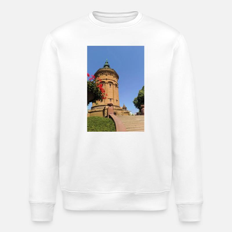 WASSERTURM MANNHEIM - Stanley/Stella Unisex Bio-Sweatshirt ROLLER - Weiß