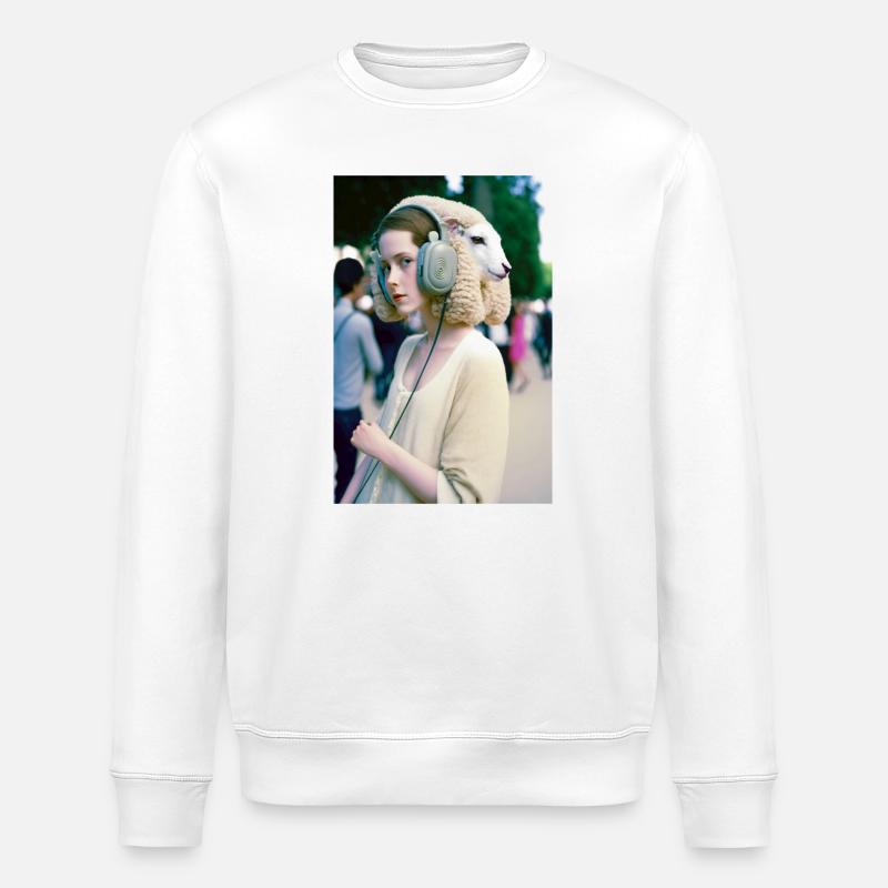 Anthropomorphic 10 - Stanley/Stella ROLLER Unisex Organic Sweatshirt - white