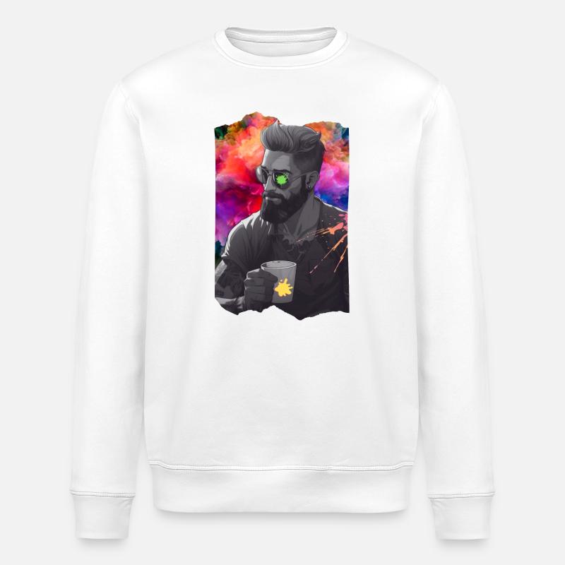 Sepia zwischen den Farben - Stanley/Stella Unisex Bio-Sweatshirt ROLLER - Weiß