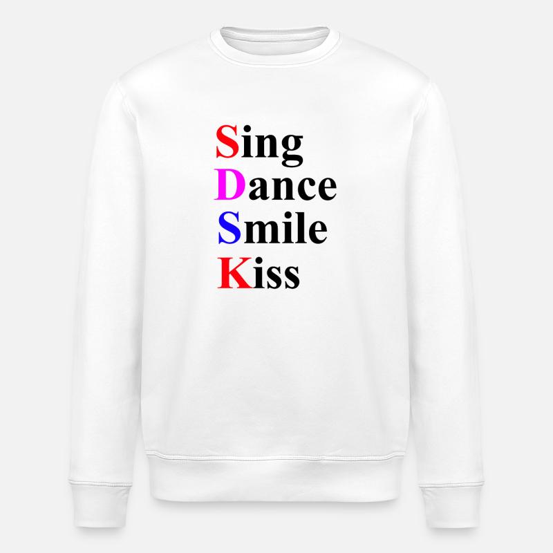 Chantez et dansez - Sweat bio ROLLER Stanley/Stella Unisexe - blanc