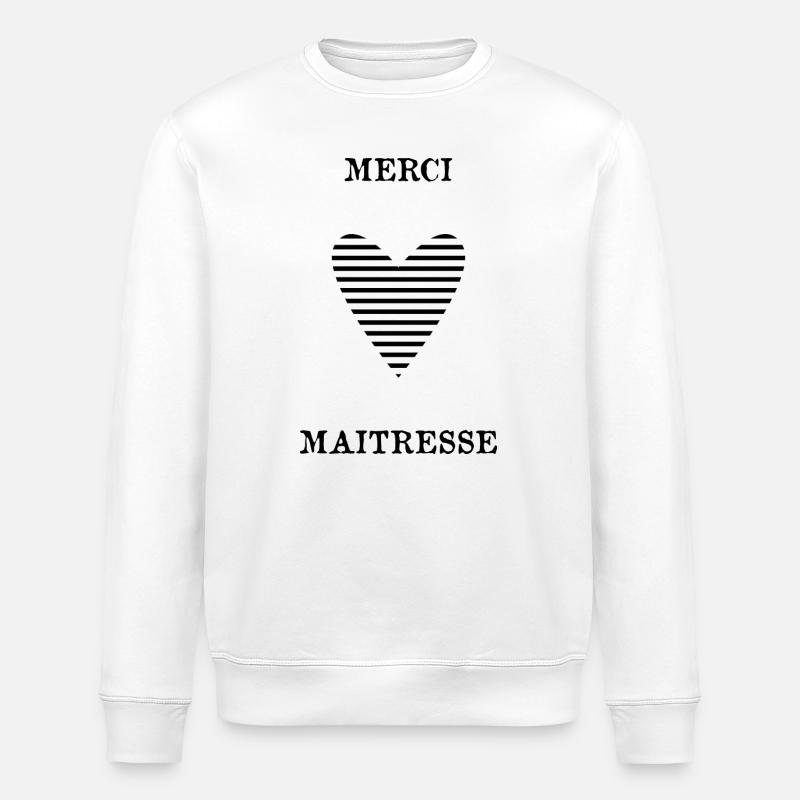 DANKE HERRIN - Stanley/Stella Unisex Bio-Sweatshirt ROLLER - Weiß