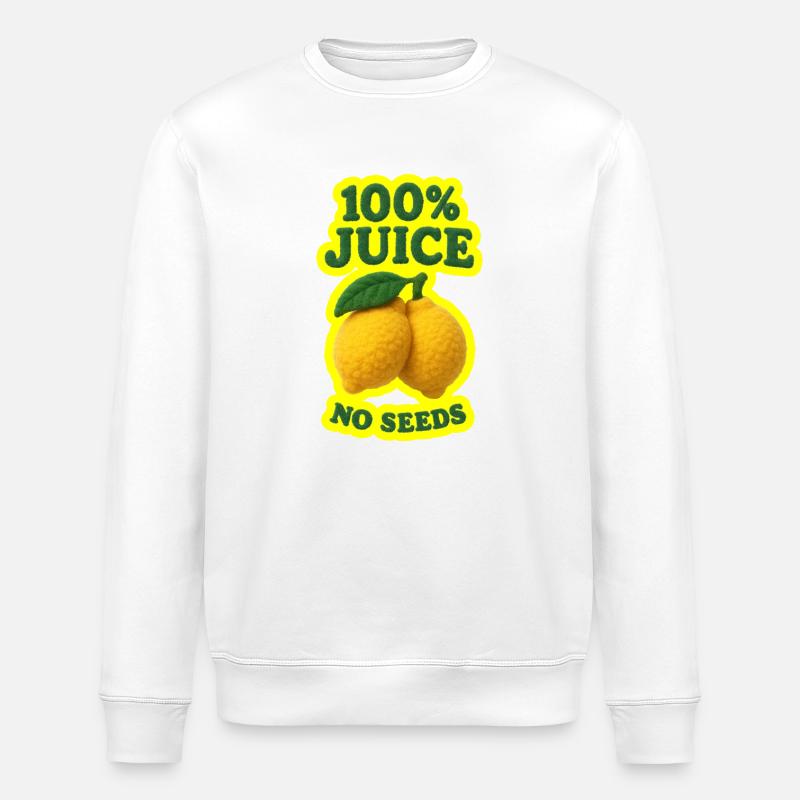 100% Juice NO SEEDS - Stanley/Stella Unisex Bio-Sweatshirt ROLLER - Weiß