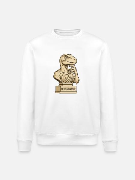 Philosoraptor - Stanley/Stella Unisex Bio-Sweatshirt ROLLER - Weiß