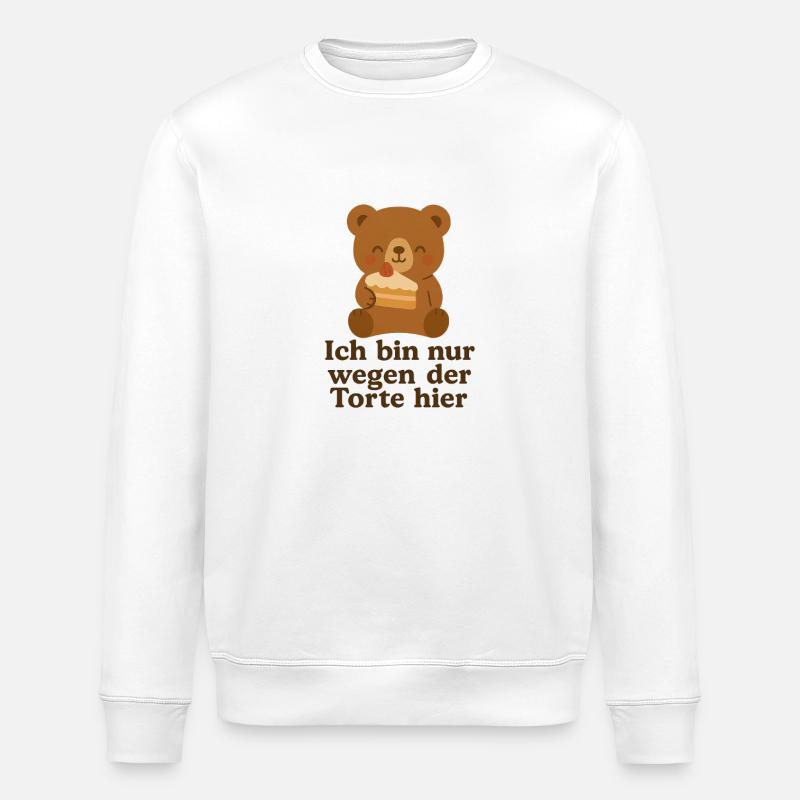Fuer die Torte - Stanley/Stella Unisex Bio-Sweatshirt ROLLER - Weiß