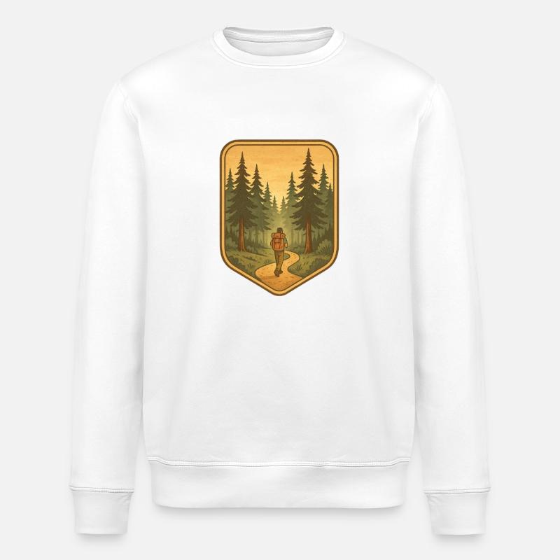 Dans la forêt - Sweat bio ROLLER Stanley/Stella Unisexe - blanc