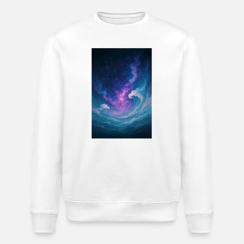 The Wave Universe - Stanley/Stella ROLLER Unisex Organic Sweatshirt - white
