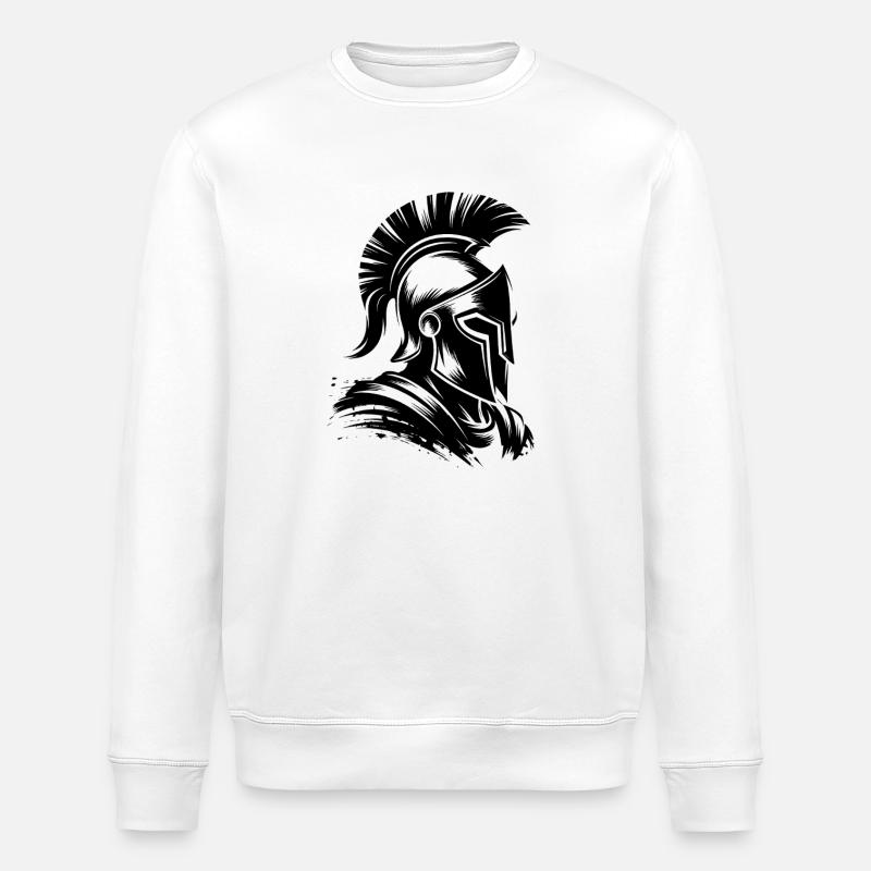 Noir Spartan - Sweat bio ROLLER Stanley/Stella Unisexe - blanc