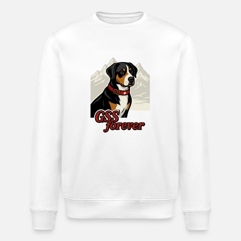 GSS forever Mountain - Stanley/Stella Unisex Bio-Sweatshirt ROLLER - Weiß