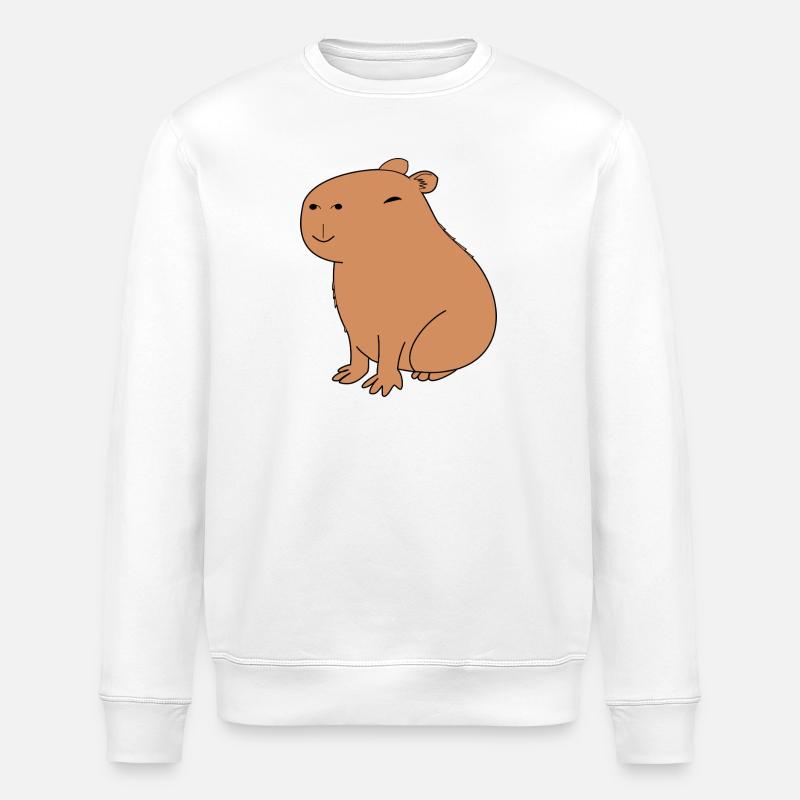 Capybara heureux - Sweat bio ROLLER Stanley/Stella Unisexe - blanc