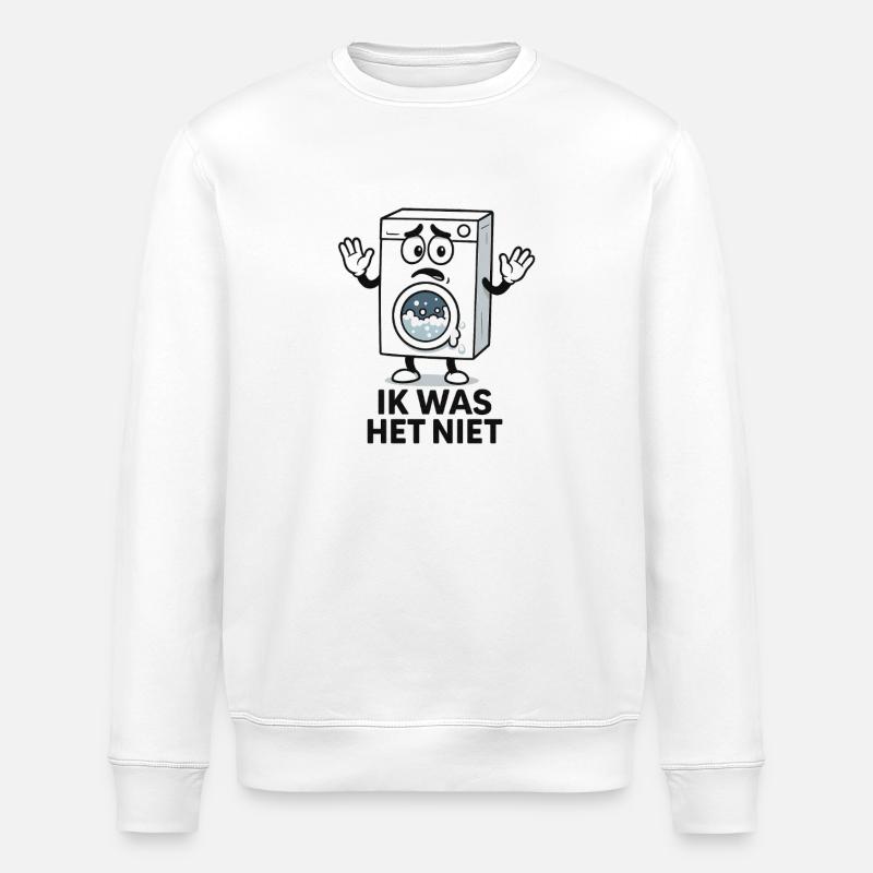 triste machine à laver dessin animé - Sweat bio ROLLER Stanley/Stella Unisexe - blanc