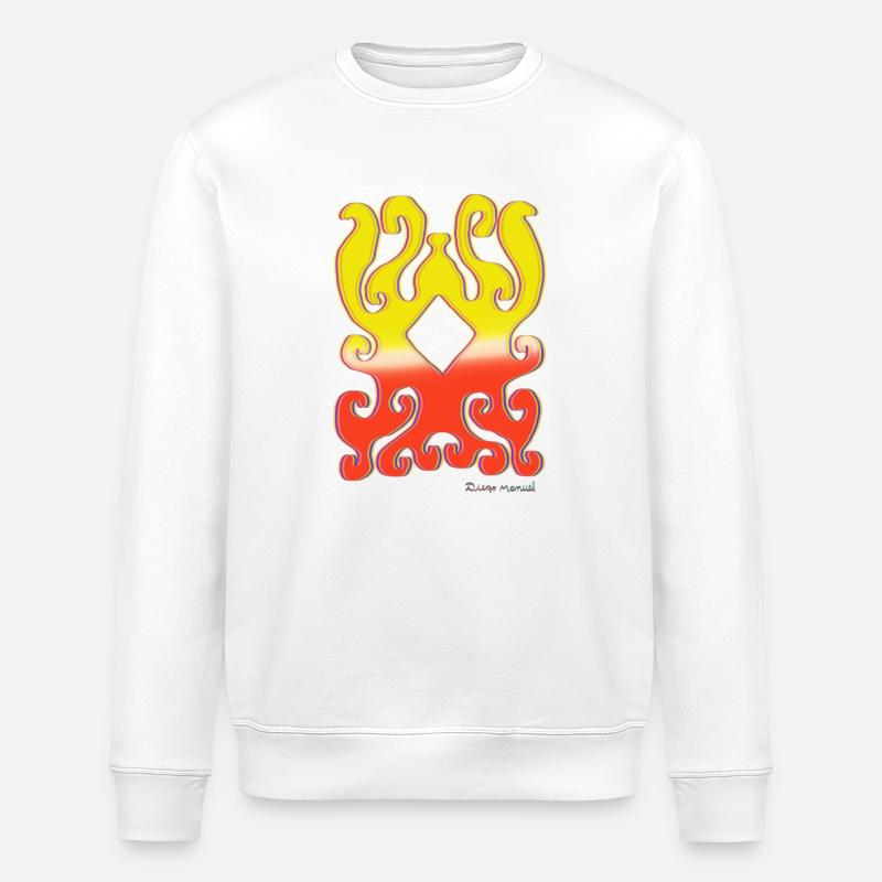 formen-wandteppich-2023-2_-13- - Stanley/Stella Unisex Bio-Sweatshirt ROLLER - Weiß