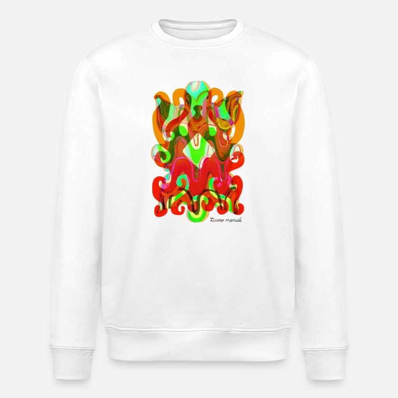 formen-wandteppich-2023-2_-6- - Stanley/Stella Unisex Bio-Sweatshirt ROLLER - Weiß