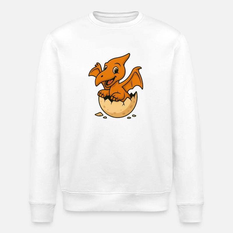 Petit dragon dans l’œuf - Sweat bio ROLLER Stanley/Stella Unisexe - blanc