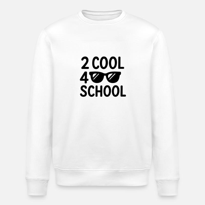 2 cool 4 Schule - Stanley/Stella Unisex Bio-Sweatshirt ROLLER - Weiß