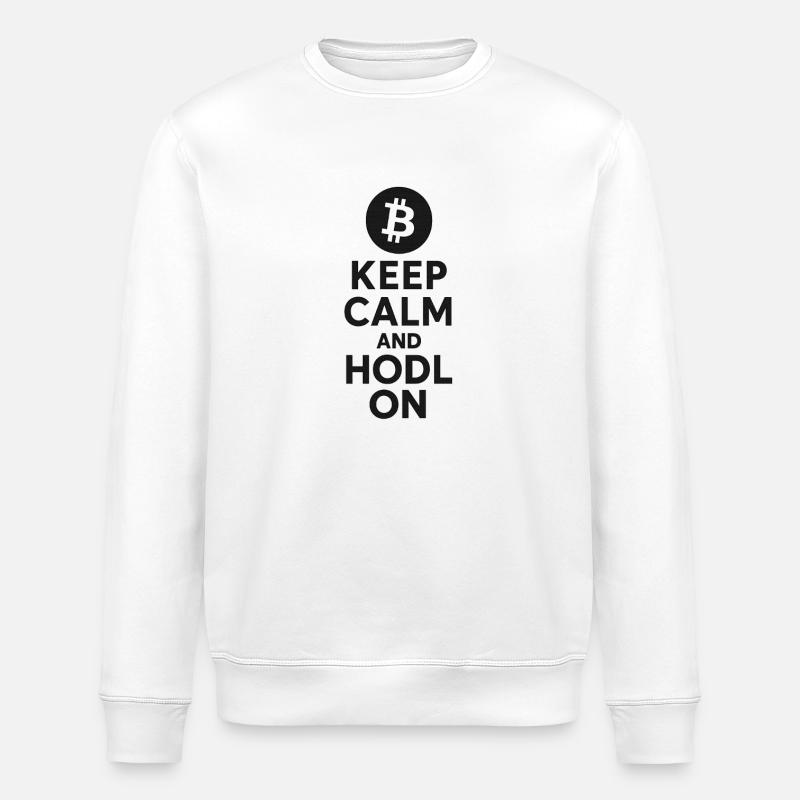 Conception inspirante de Crypto HODL - Sweat bio ROLLER Stanley/Stella Unisexe - blanc