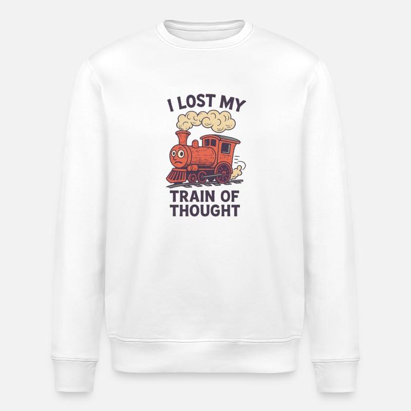 Denkmuster - Stanley/Stella Unisex Bio-Sweatshirt ROLLER - Weiß