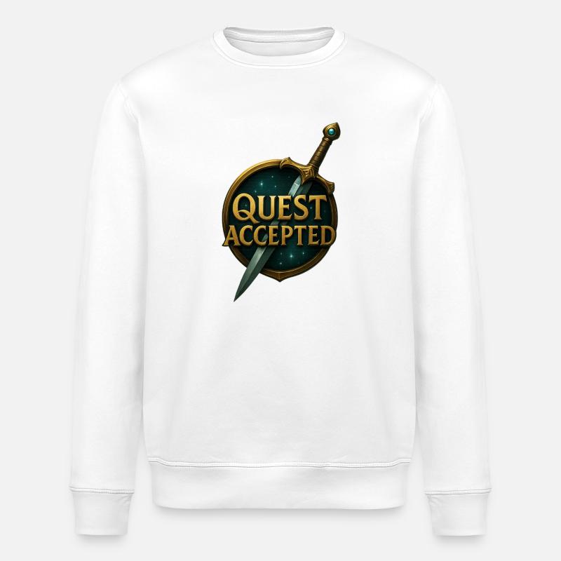 Quest_Accepted - Stanley/Stella Unisex Bio-Sweatshirt ROLLER - Weiß