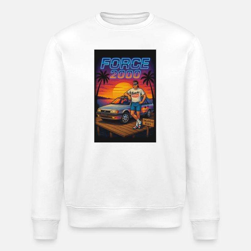 Ponton - Sweat bio ROLLER Stanley/Stella Unisexe - blanc