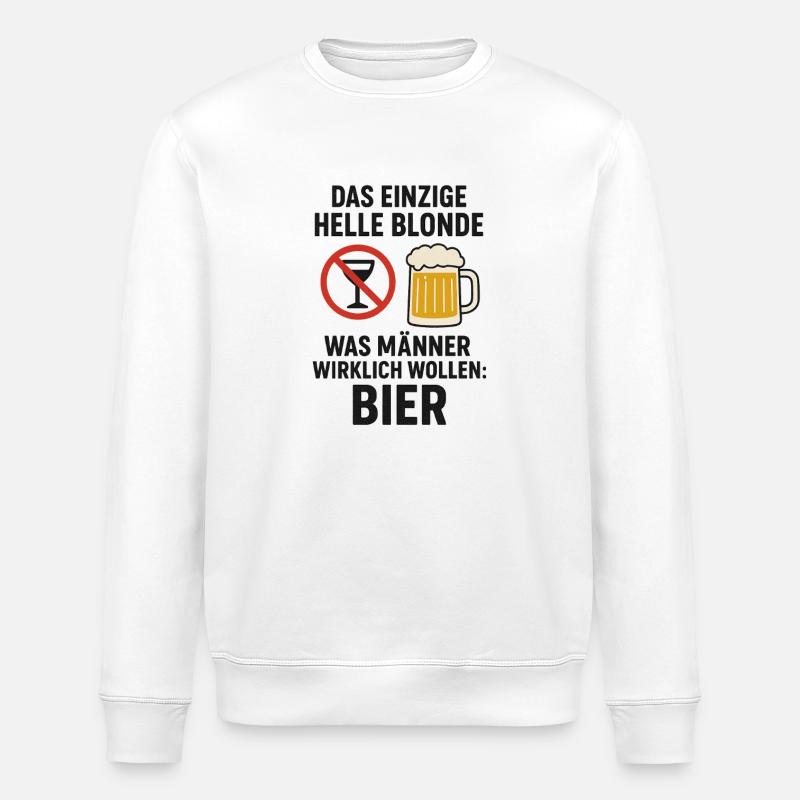 bier - Stanley/Stella Unisex Bio-Sweatshirt ROLLER - Weiß