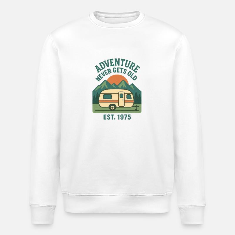 Abenteuer - Stanley/Stella Unisex Bio-Sweatshirt ROLLER - Weiß
