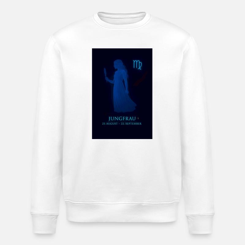 Jungfrau Sternzeichen 23.08. – 22.09. - Stanley/Stella Unisex Bio-Sweatshirt ROLLER - Weiß