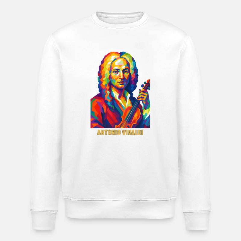Vivaldi Portrait in Farbvielfalt - Stanley/Stella Unisex Bio-Sweatshirt ROLLER - Weiß