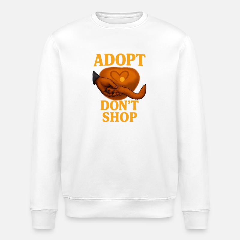 Conception empathique de l’adoption de chat - Sweat bio ROLLER Stanley/Stella Unisexe - blanc