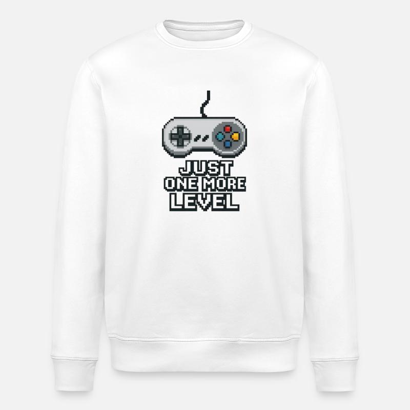 Pixel Neon Game Controller Design - Stanley/Stella Unisex Bio-Sweatshirt ROLLER - Weiß