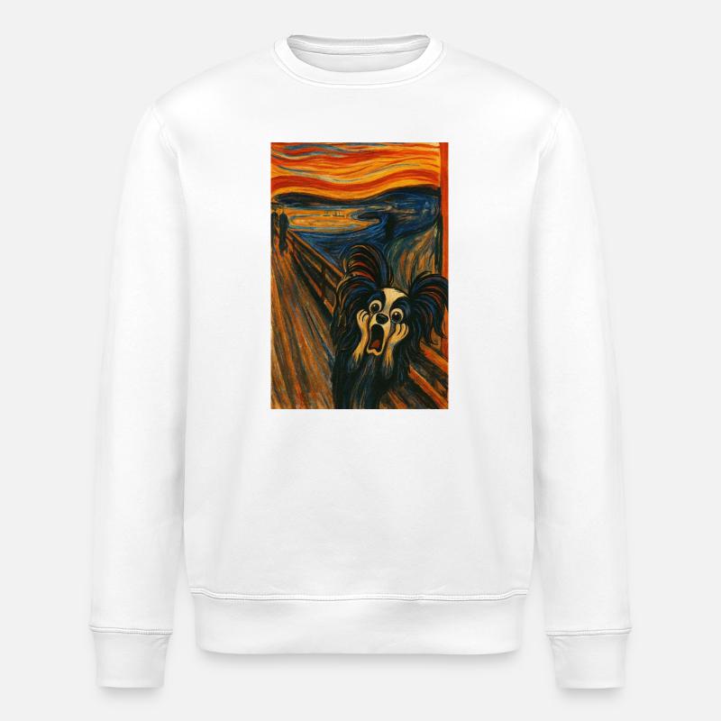 Le cri papillon Jesko - Sweat bio ROLLER Stanley/Stella Unisexe - blanc